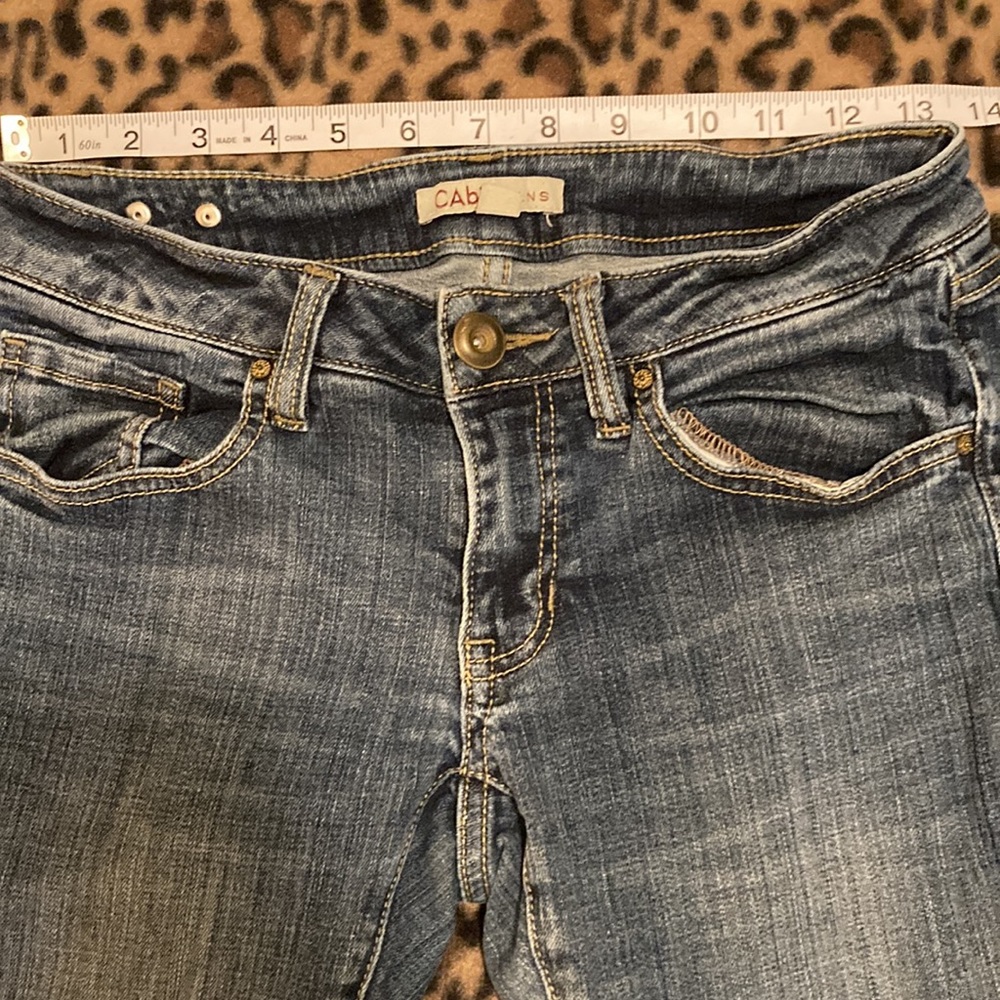2 for $25 CAbi Jeans Women’s Size 0 Boyfriend Fit Style #917 Medium Wash Jeans - Picture 9 of 11